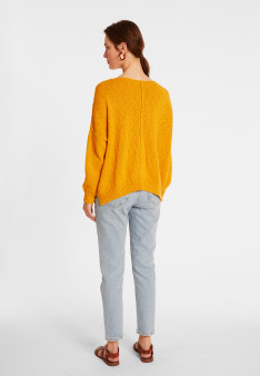 Loose cotton and linen jumper - Thalie