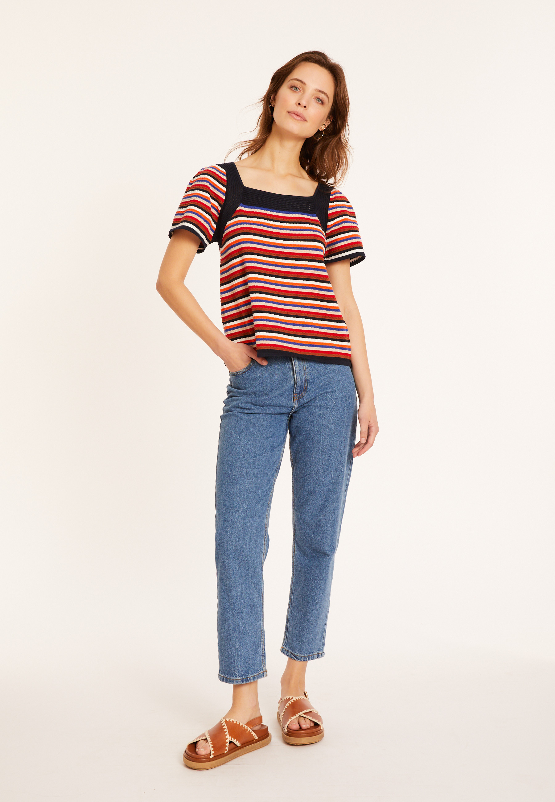 Organic cotton balloon sleeve T-shirt - Mezzo