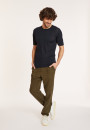 Slub linen round neck T-shirt - Renaud