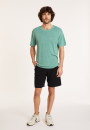 T-shirt ample en lin flammé - Deon 8052 jade - 94 Vert amande