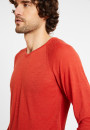 T-shirt en lin flammé manches raglan - Damon 8081 epice - 20 Rouge foncé