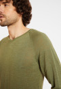 T-shirt en lin flammé manches raglan - Damon 8051 cactus - 83 Kaki