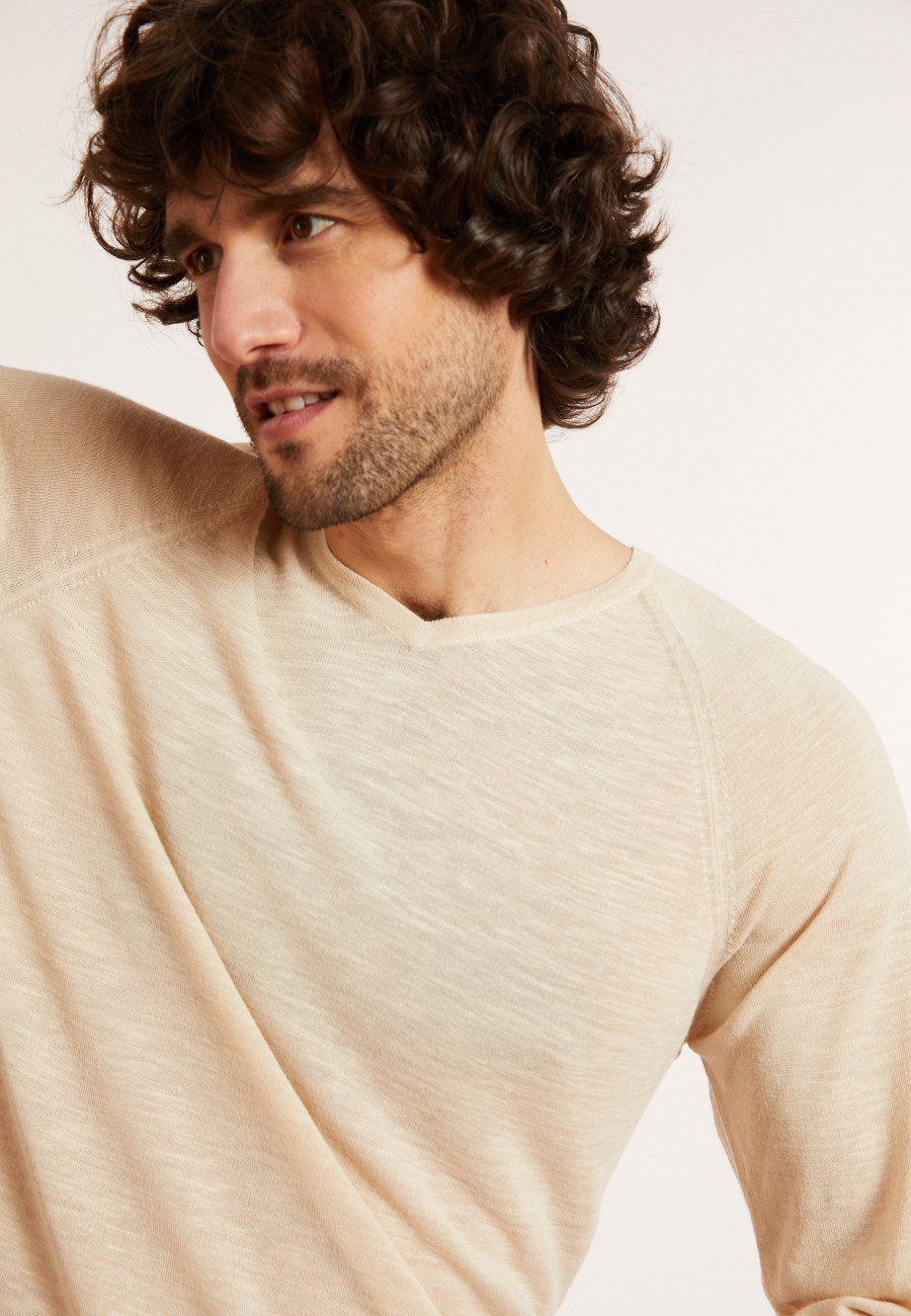 T-shirt en lin flammé - Damon