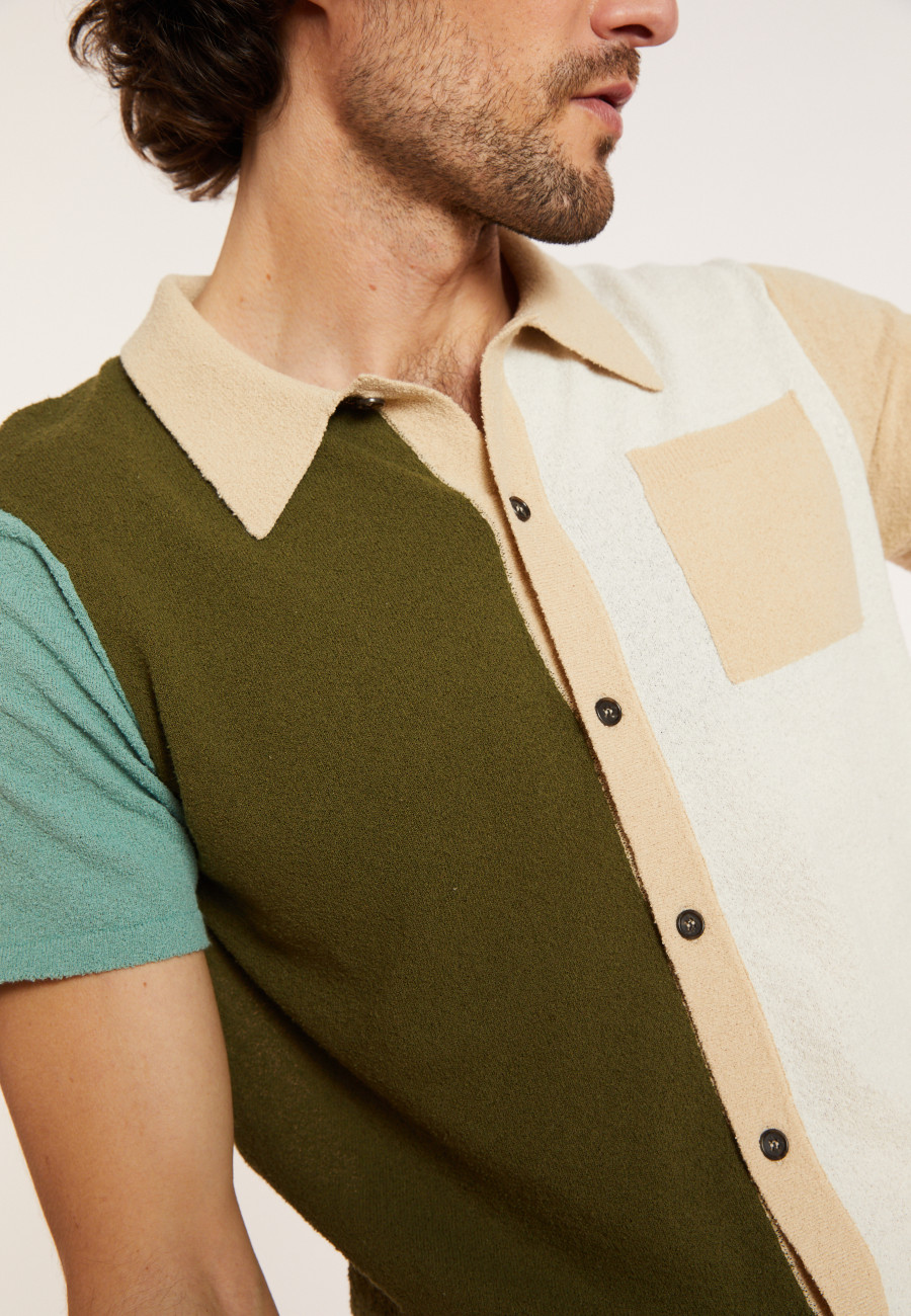 Chemise manches courtes en coton brossé - Donald