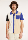 Chemise manches courtes en coton brossé - Donald 8174 - 03 Bleu foncé