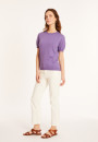 Round neck cotton T-shirt - Moon