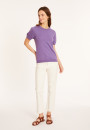 Round neck cotton T-shirt - Moon