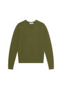 Crew neck sweater with logo in merino wool - Eddie