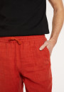 Short à poches en lin - Diego 8081 epice - 20 Rouge foncé