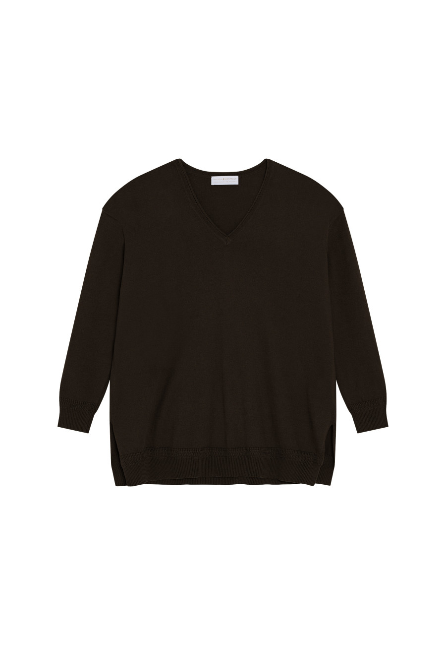Cotton V-neck sweater - Meve