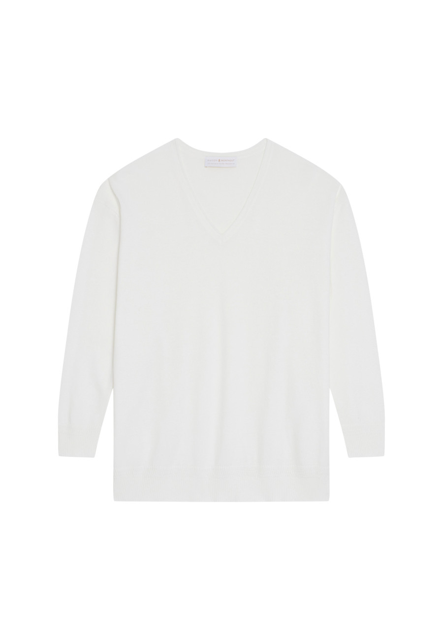 Cotton V-neck sweater - Meve