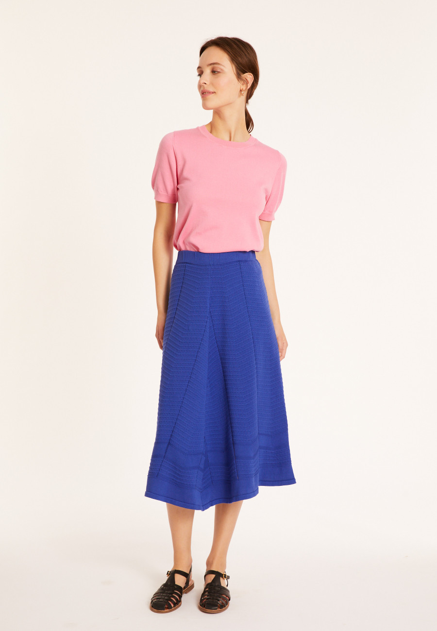 T-shirt col rond en coton - Moon