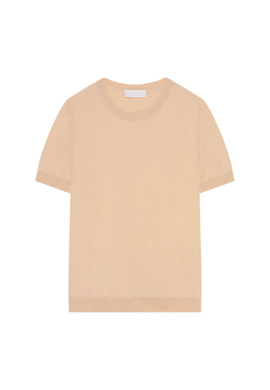 Round neck cotton T-shirt - Moon