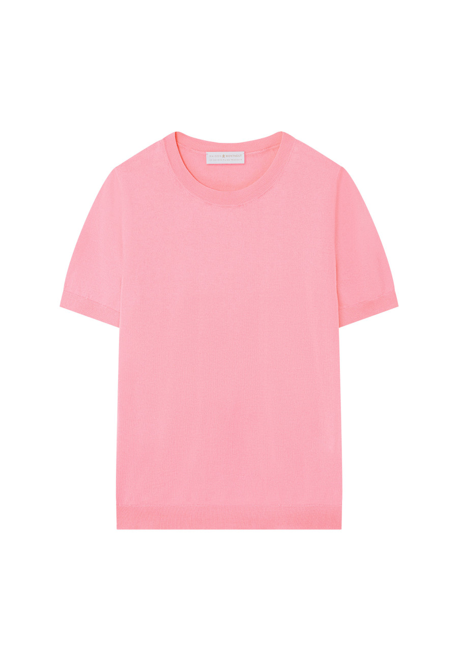 Round neck cotton T-shirt - Moon