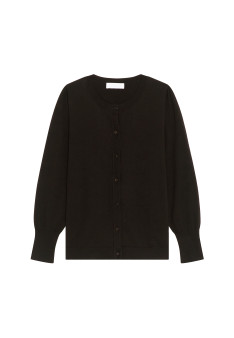 Cotton round neck cardigan - Manel