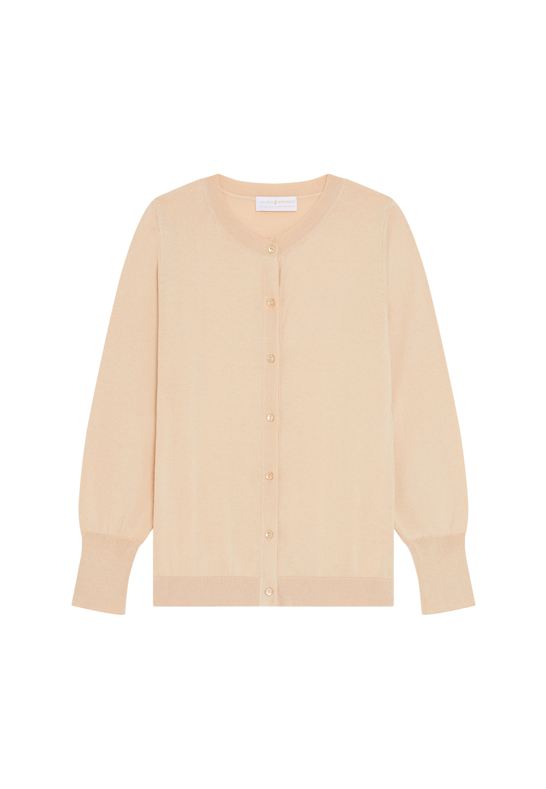 Cotton round neck cardigan - Manel