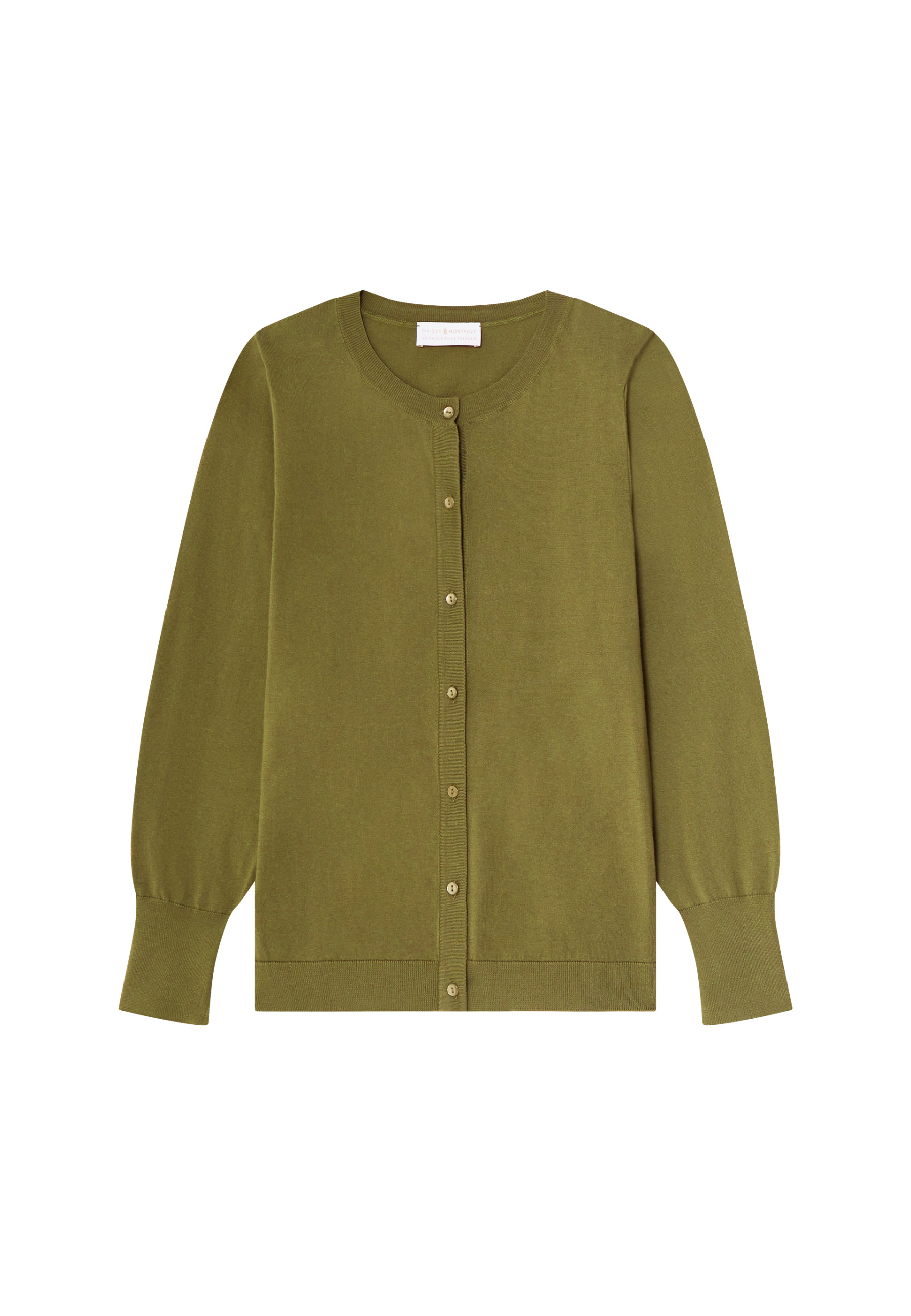 Cotton round neck cardigan - Manel