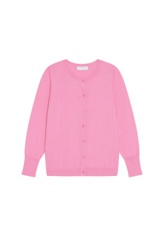 Cotton round neck cardigan - Manel