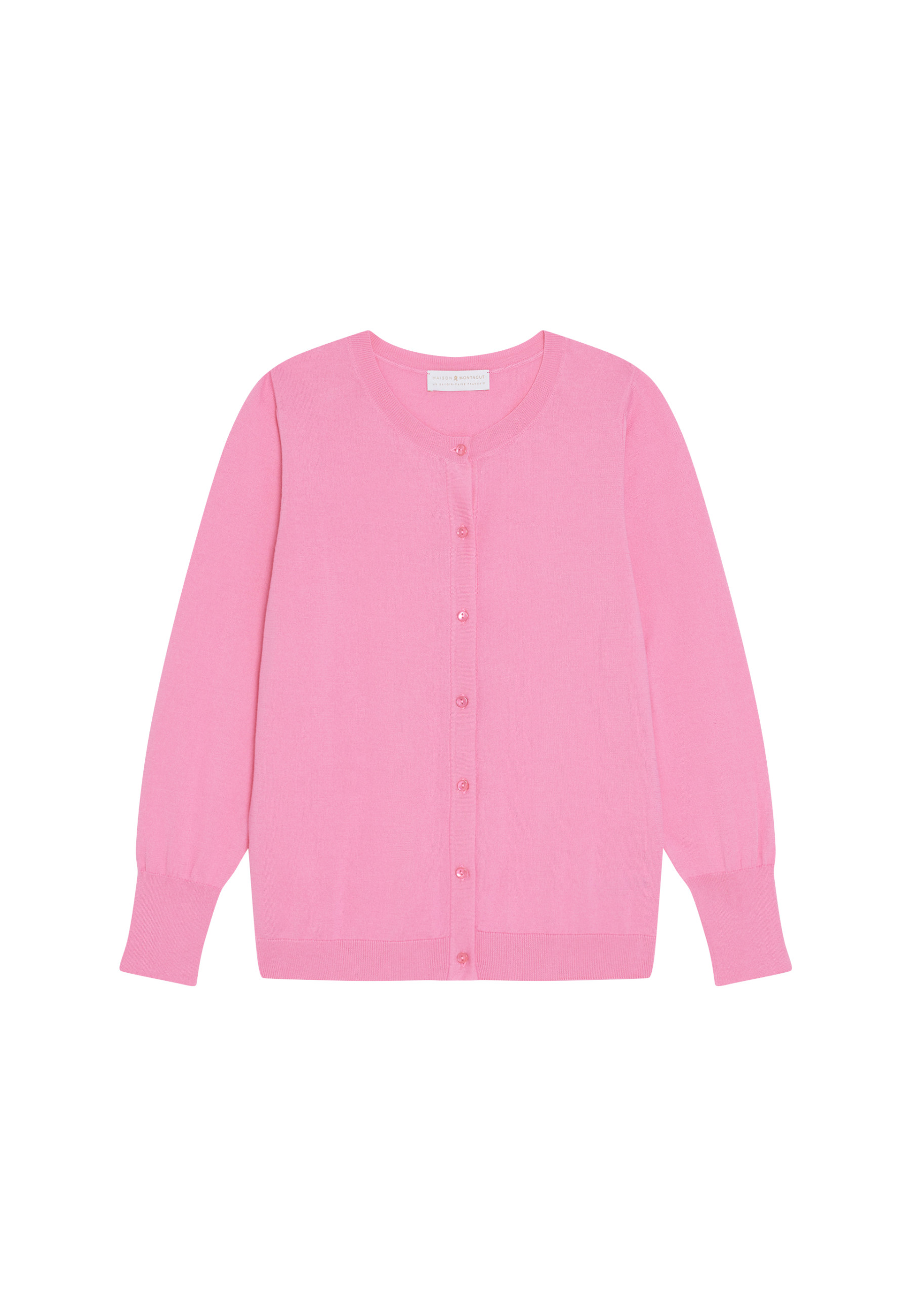 Cotton round neck cardigan - Manel