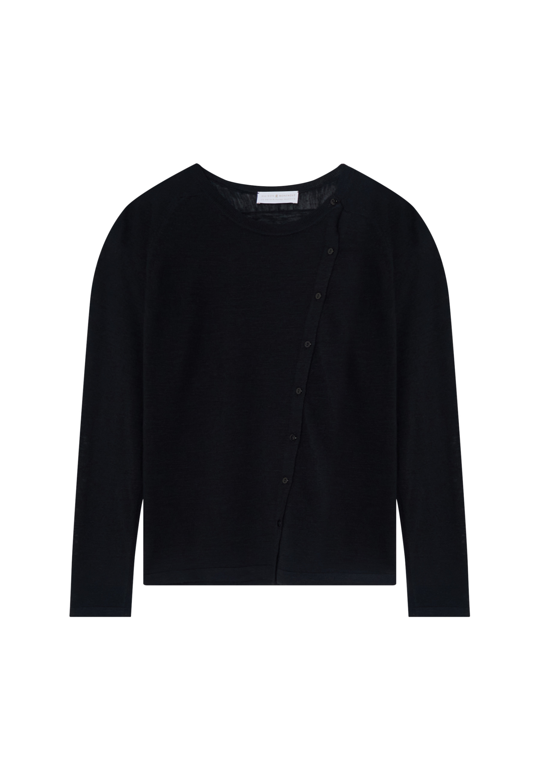 Flamed linen buttoned cardigan - Mado