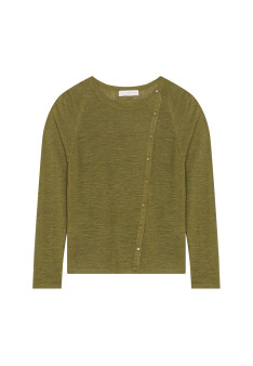 Flamed linen buttoned cardigan - Mado