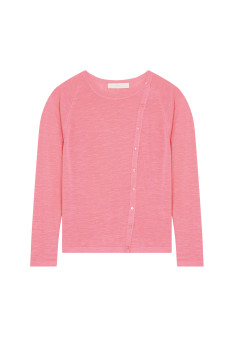 Flamed linen buttoned cardigan - Mado