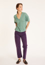 Flamed linen button-down t-shirt - Maddie