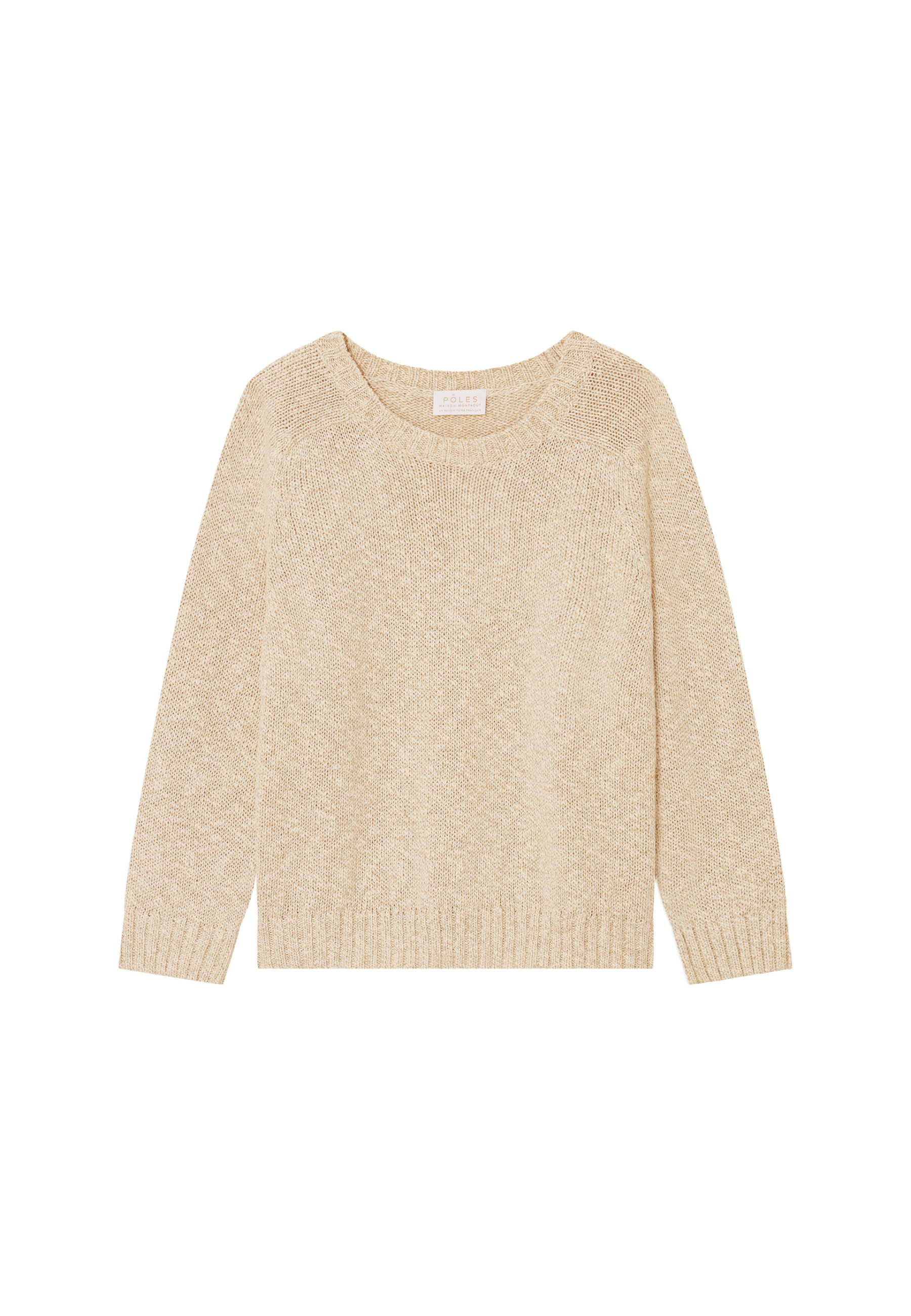 Pull emmanchures marteau en coton et lin - Mick