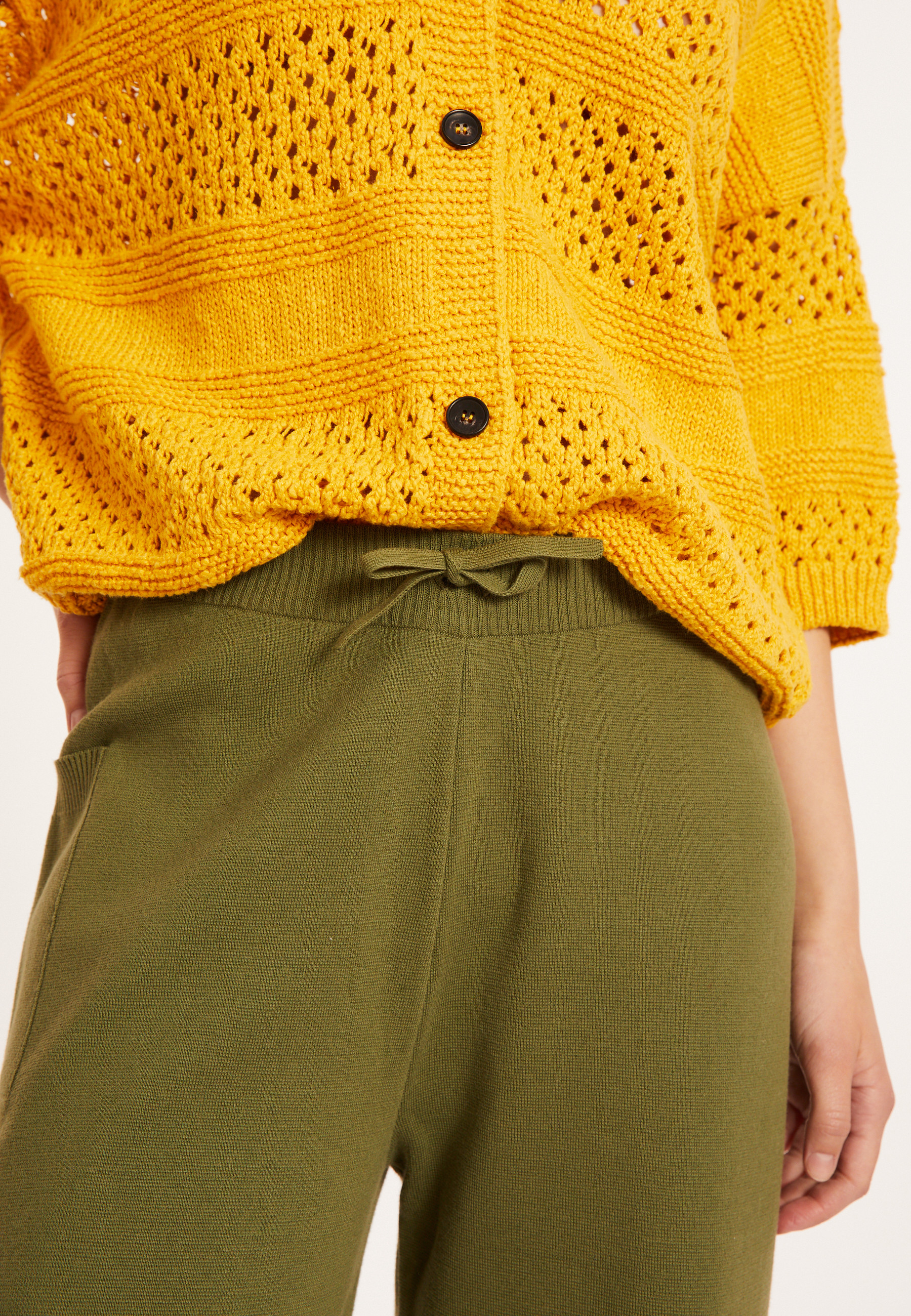 Pantalon à poches en coton - Mederise 8051 cactus - 83 Kaki