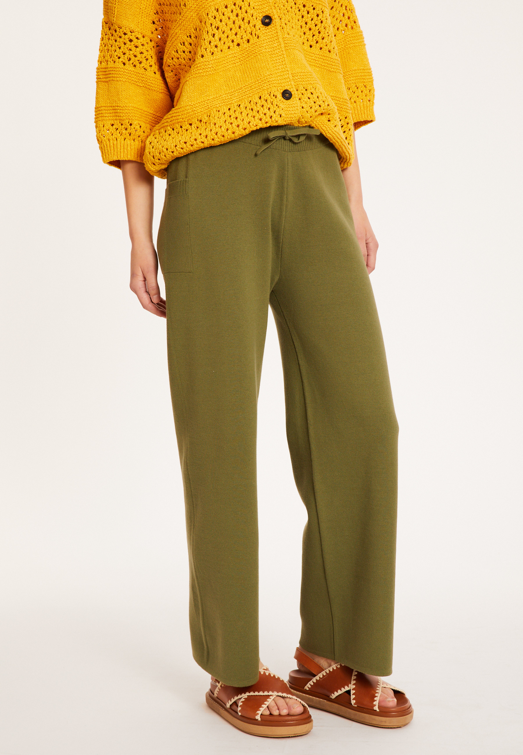 Pantalon à poches en coton - Mederise 8051 cactus - 83 Kaki