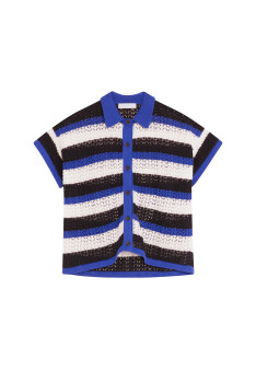 Chemisier ajouré en coton bio - Merlin