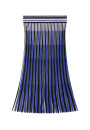 Three-colored pleated skirt in organic cotton - Merveille