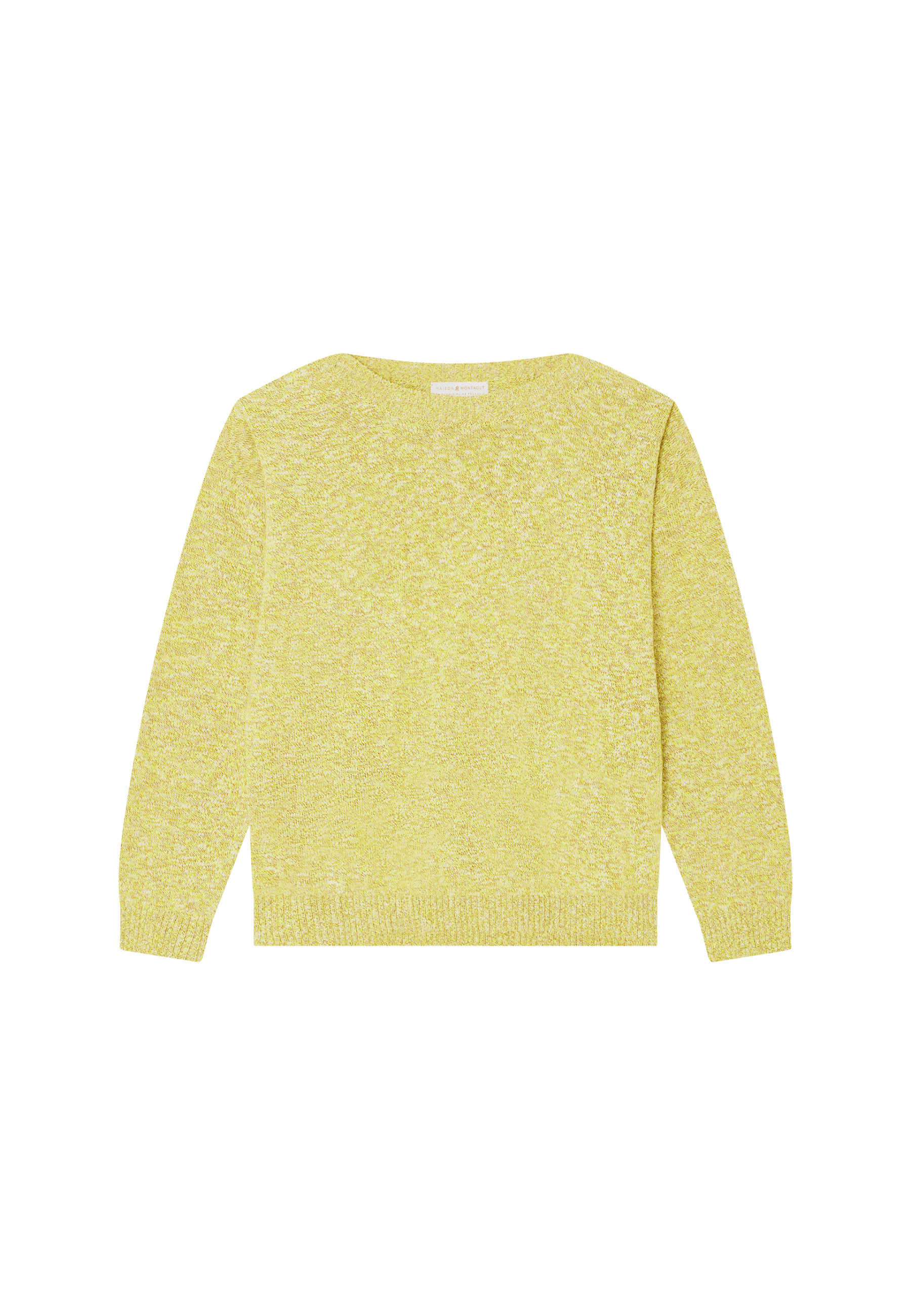 Pull chiné en coton col bateau - Mello