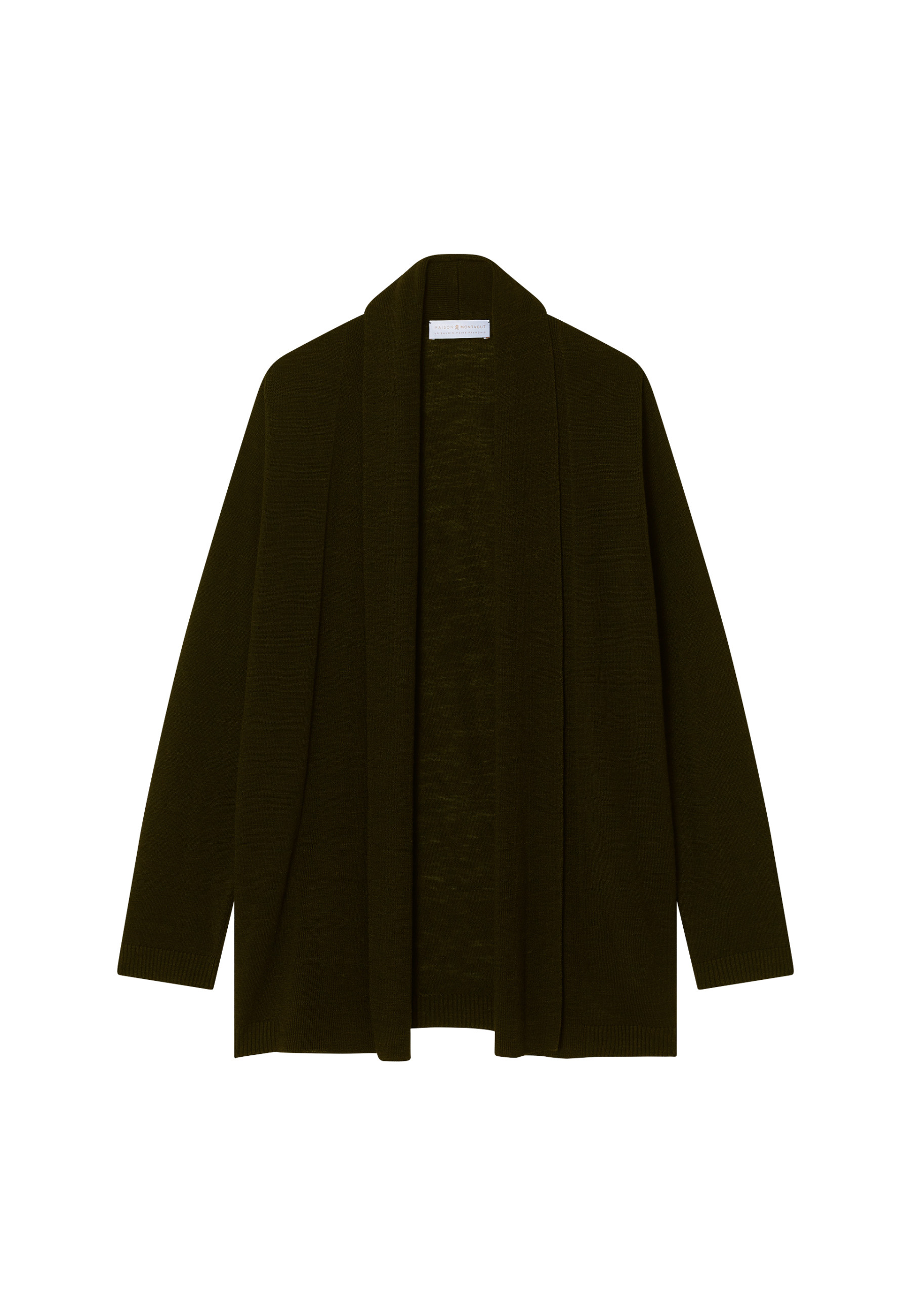 Gilet en lin flammé col châle - Maelle