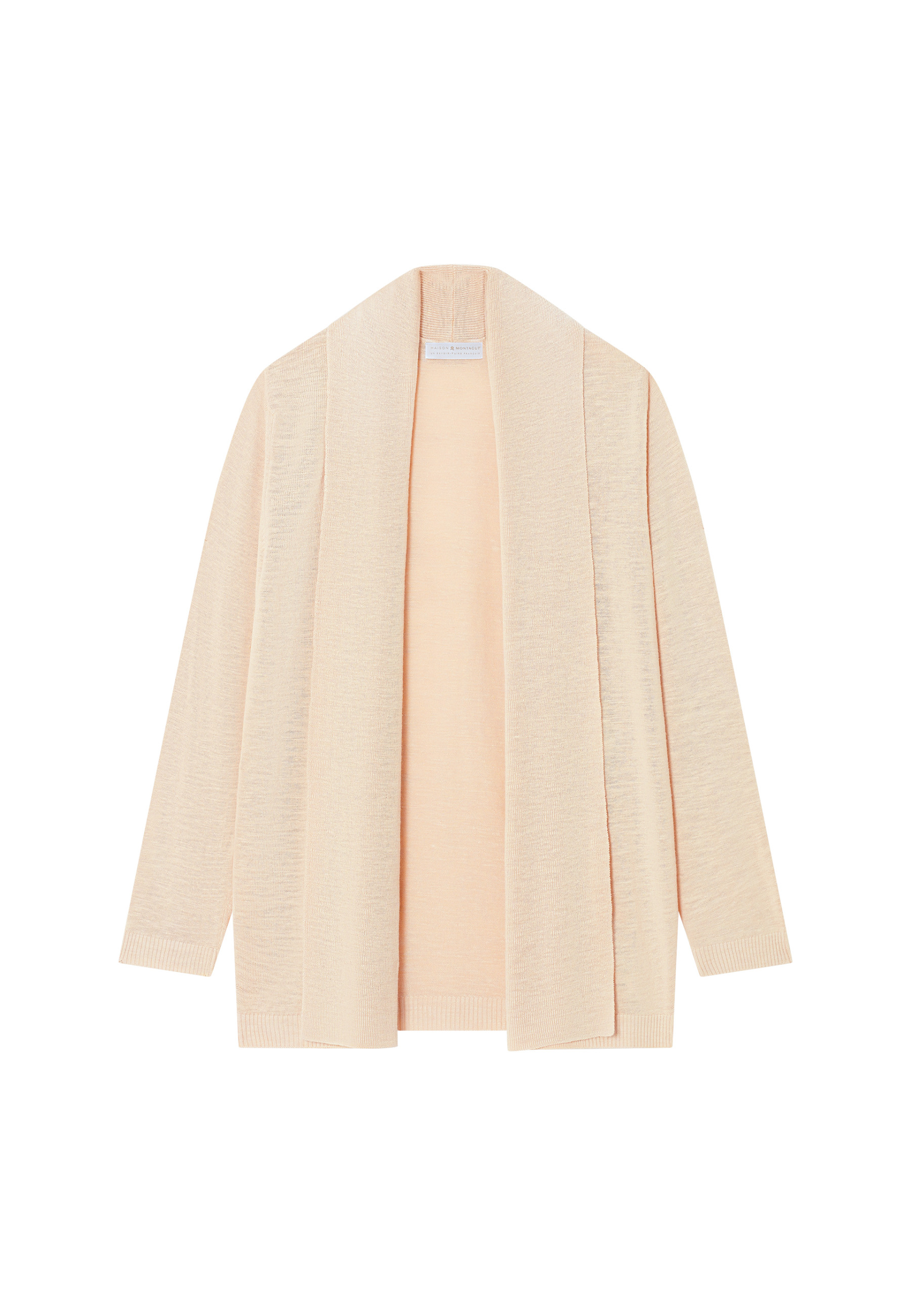 Gilet en lin flammé col châle - Maelle