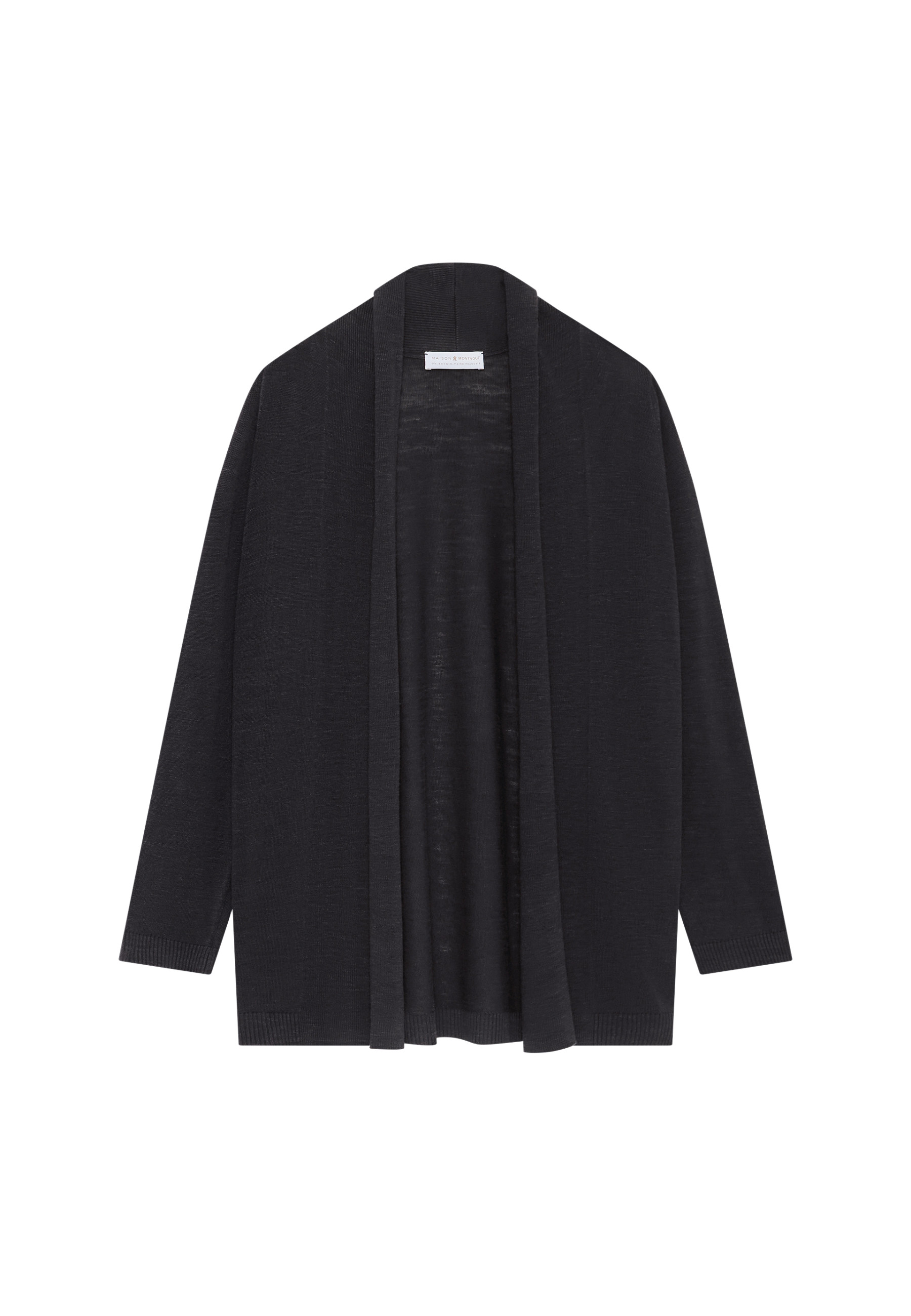 Gilet en lin flammé col châle - Maelle