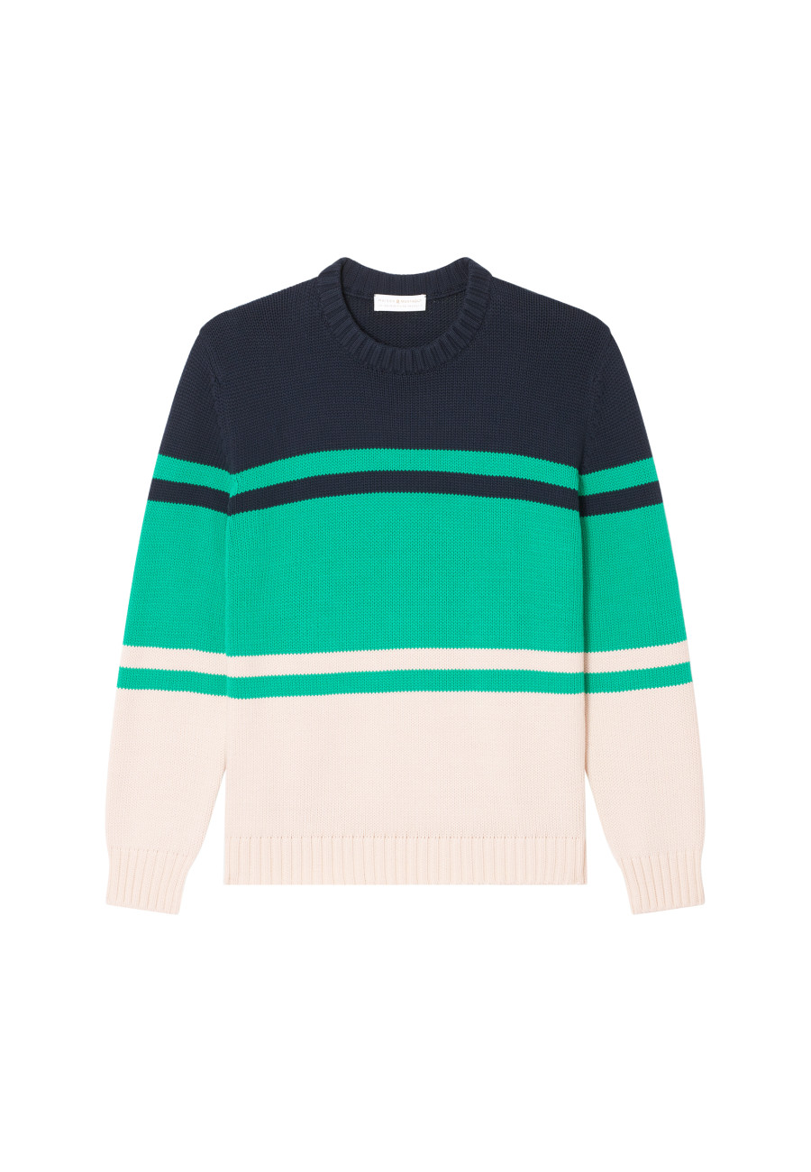 Pull en coton tricolore - Dustin