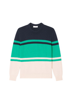 Pull en coton tricolore - Dustin