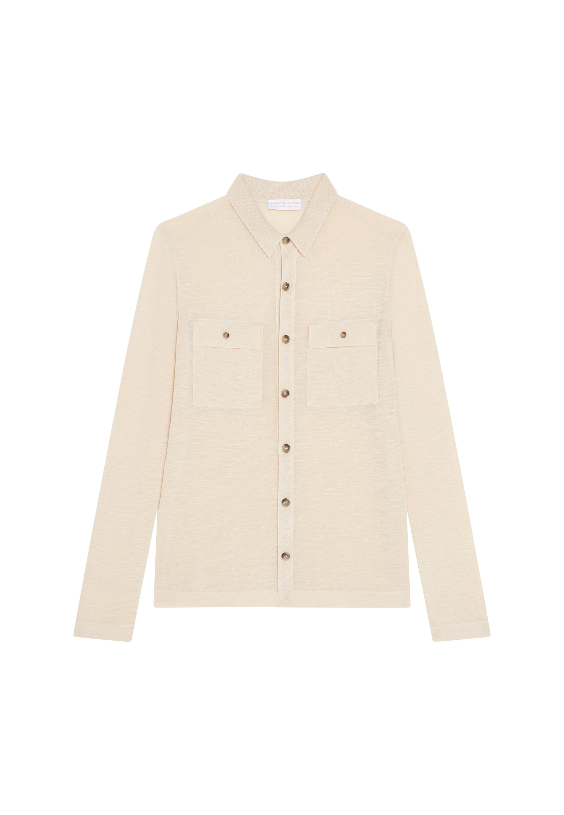 Chemise boutonnée en lin flammé - Randy