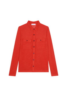 Chemise boutonnée en lin flammé - Randy
