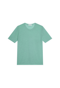Slub linen round neck T-shirt - Renaud