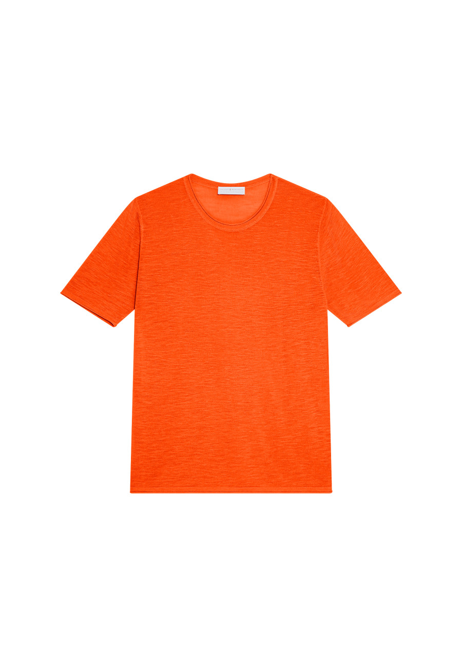 Slub linen round neck T-shirt - Renaud