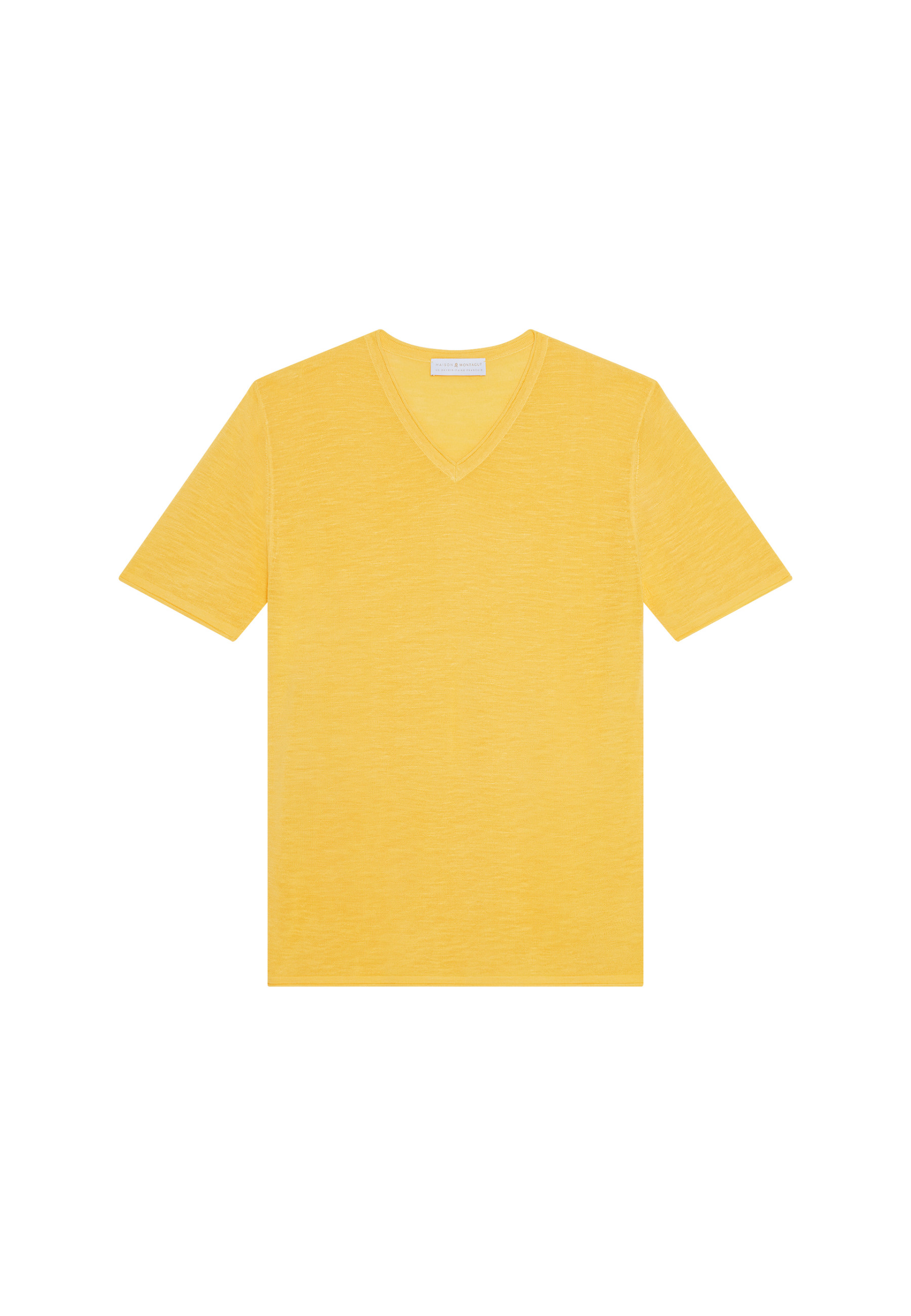 T-shirt col V en lin flammé - Reuben
