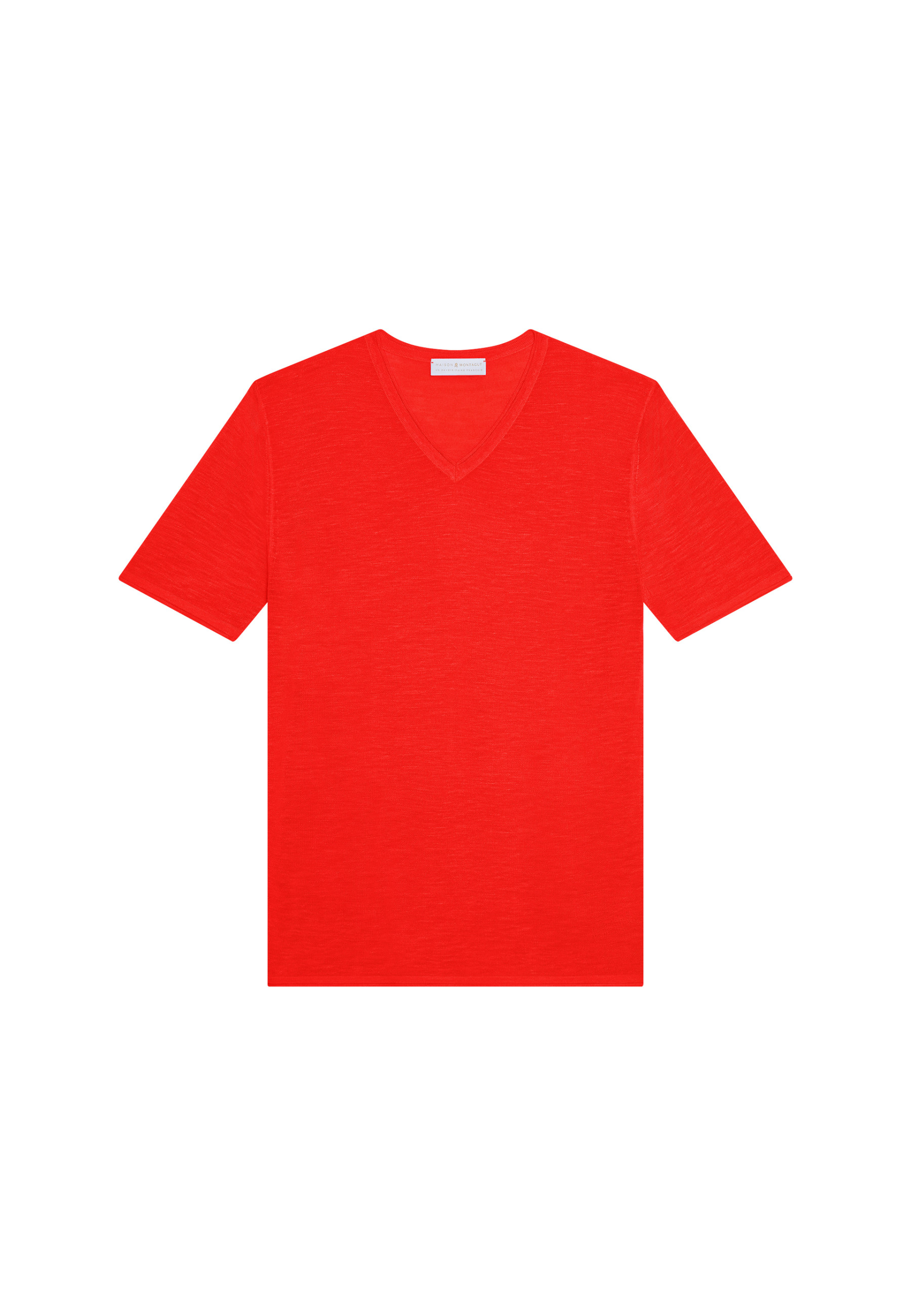 Slub linen V-neck T-shirt - Reuben