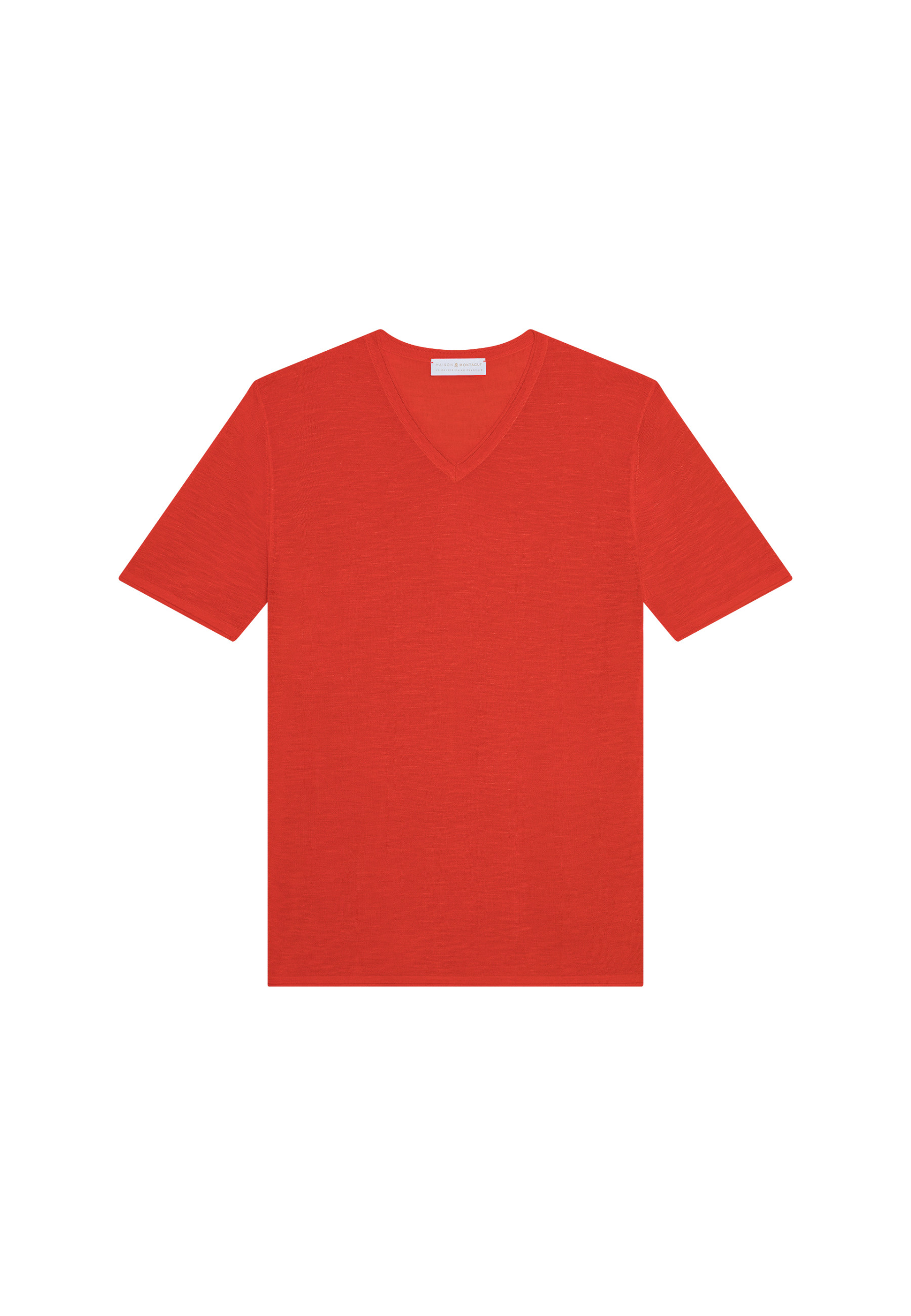 Slub linen V-neck T-shirt - Reuben