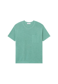 Flamed linen loose fitting t-shirt - Deon