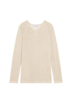 T-shirt en lin flammé manches raglan - Damon