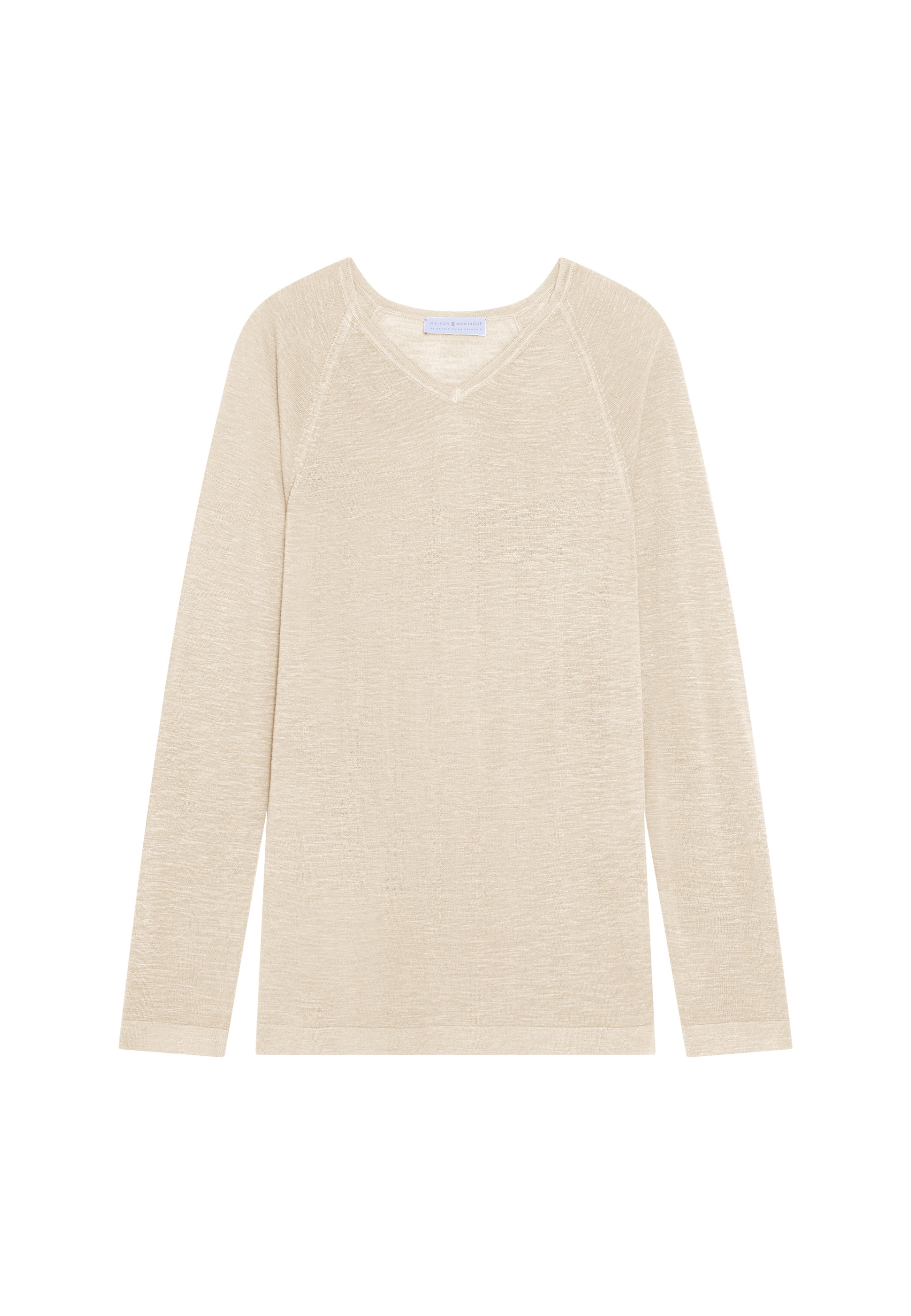 Slub linen t-shirt with raglan sleeves - Damon