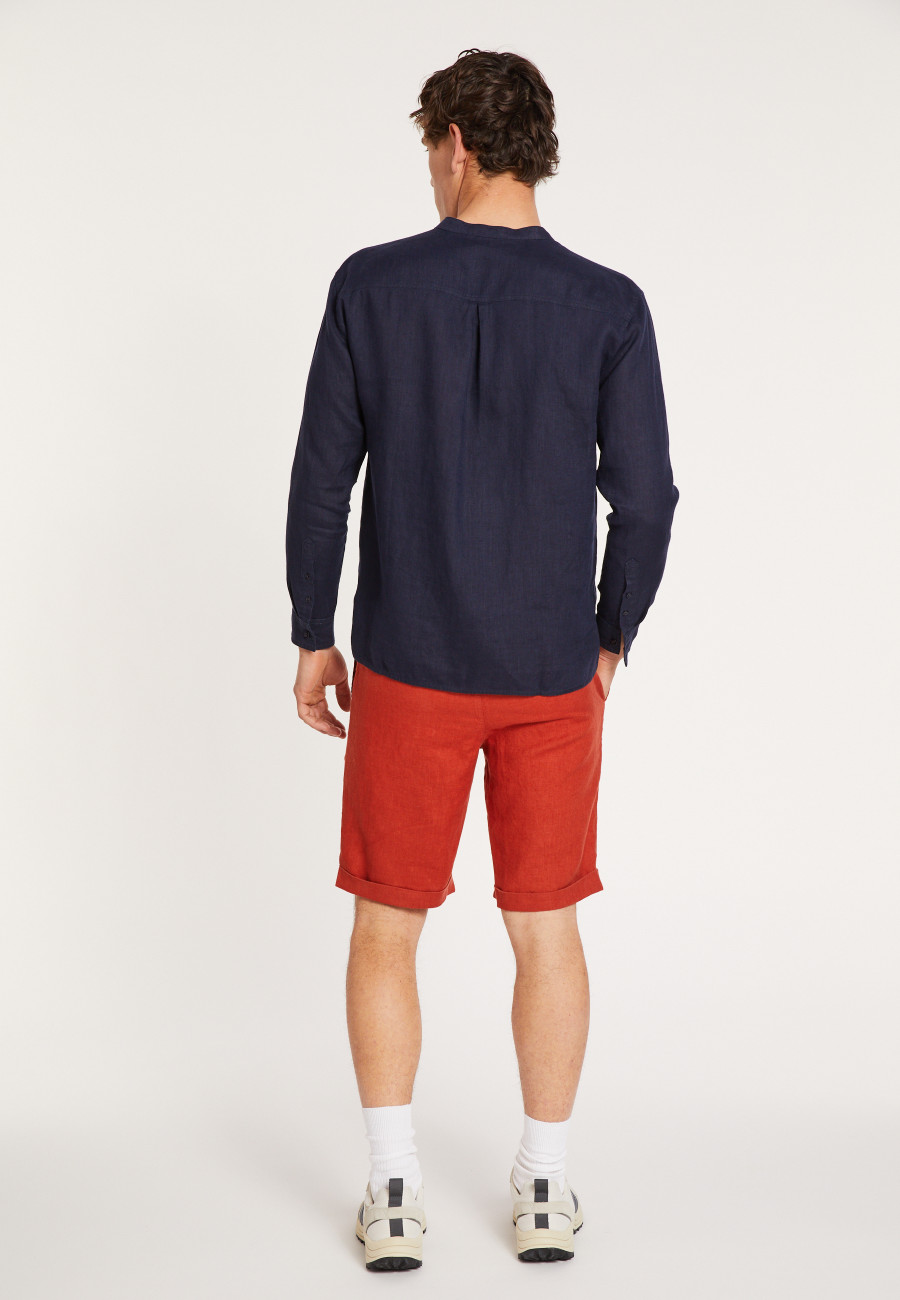 Chemise en lin col tunisien - Dean