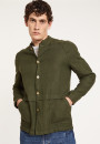 Veste boutonnée en lin avec poches - Dallas 8051cactus - 83 Kaki 